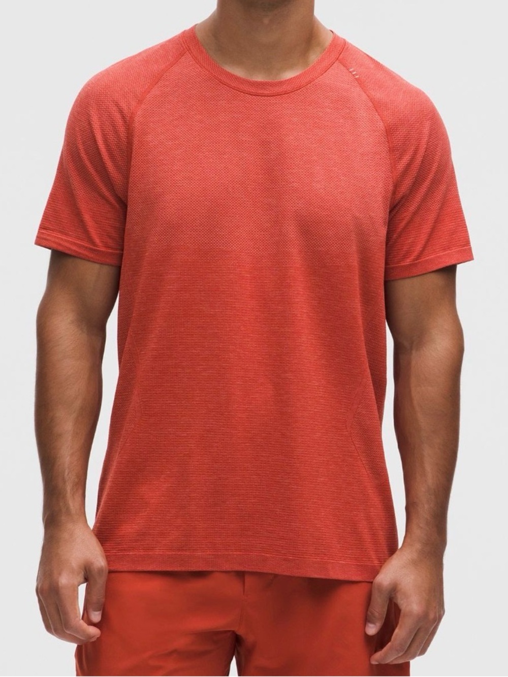 Lululemon Metal Vent Tech Short Sleeve ~ 2XL ~ Rustic Coral / Dare Devil - Picture 9 of 11